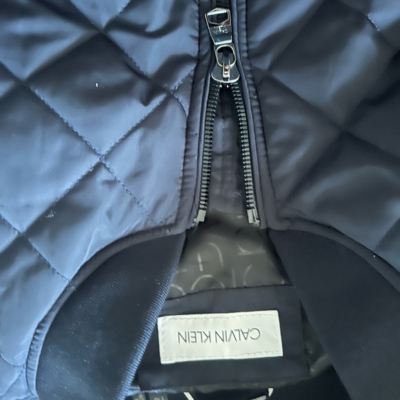 Calvin Klein Dark Blue Quilted Jacket - Picture 3 of 3